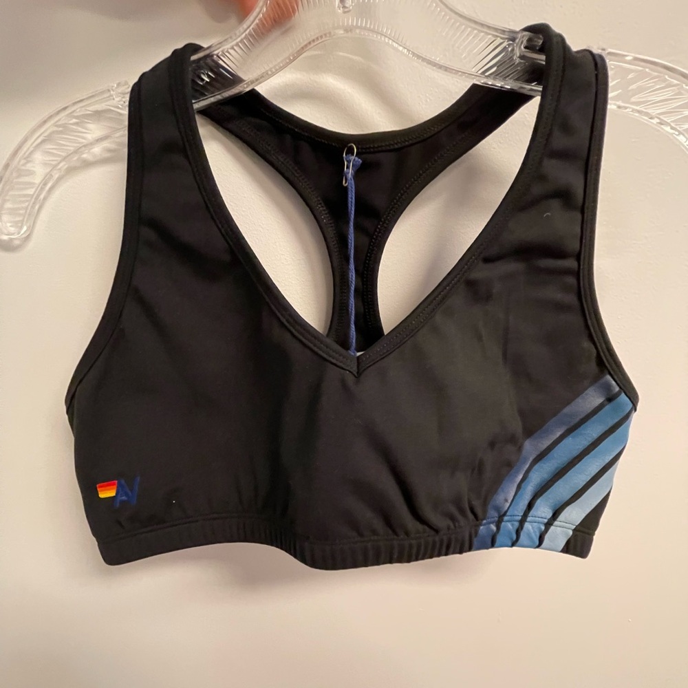 Aviator Nation Chevron Sports Bra Large